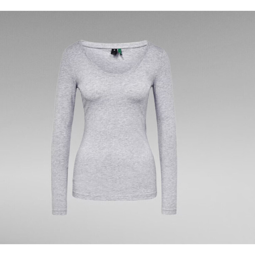 G-STAR RAW Women's basic long sleeve Top in grey size M FITS AS S - Picture 4 of 4